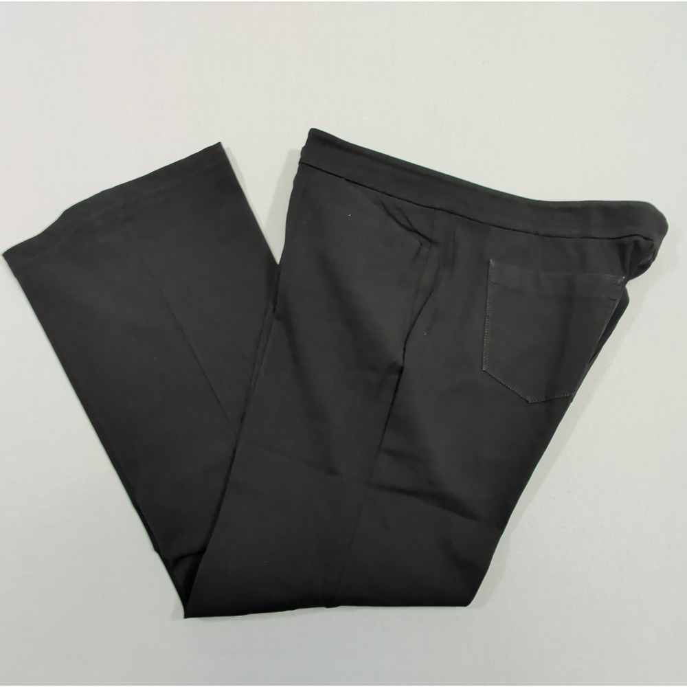 Lafayette 148 New York Pants Womens 18 Plus Black Straight Leg Stretch Dress